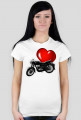 Koszulka motocyklowa I love WSK - damska