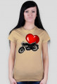 Koszulka motocyklowa I love WSK - damska