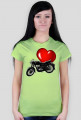 Koszulka motocyklowa I love WSK - damska