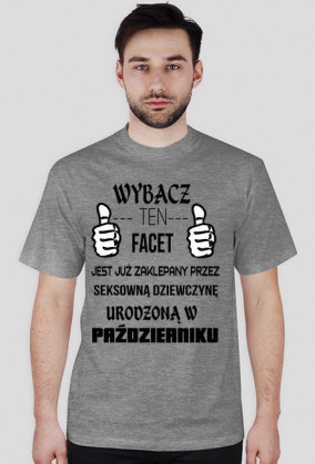 Koszulka  męska  z napisem