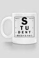 Tablica snellena czarny napis - student medycyny