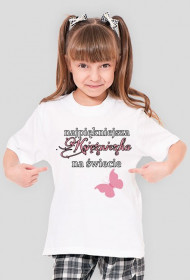 Koszulka T- Shirt NAJPIĘKNIEJSZA KSIĘŻNICZKA NA ŚWIECIE dziewczęca