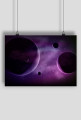 Plakat A2 Kosmos fiolet
