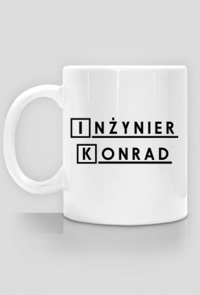 Kubek Inzynier z imieniem Konrad