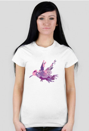 Koszulka damska "różowy ptaszek"