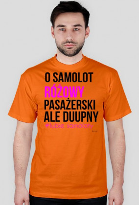 O SAMOLOT RÓŻOWY PASAŻERSKI ALE DUUPNY