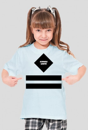 Koszulka dziecięca czarny wzór Karew Wear