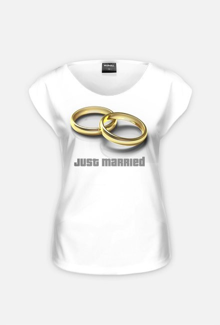Koszulka damska fullprint "Just married"