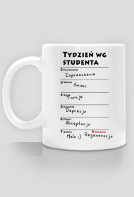 Kalendarz wg studenta - napis czarny