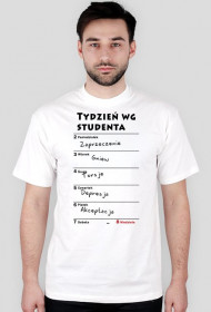 Kalendarz wg studenta - napis czarny