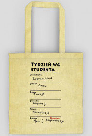 Kalendarz wg studenta - napis czarny