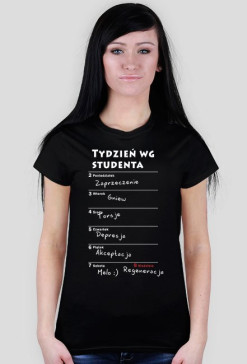 Kalendarz wg studenta - napis biały