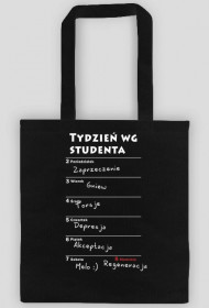 Kalendarz wg studenta - napis biały