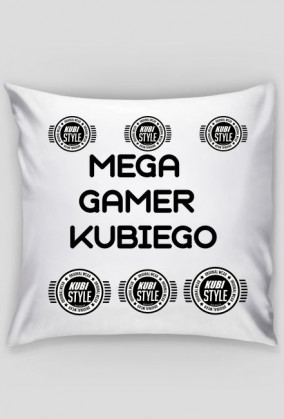 PODUSZKA "MEGA GAMER KUBIEGO" + AUTOGRAF KUBIEGO (EDYCJA LIMITOWANA)