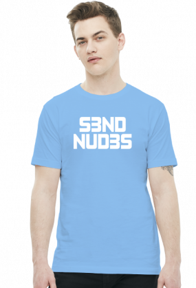 S3ND NUD3S v2 (t-shirt męski) jasna grafika