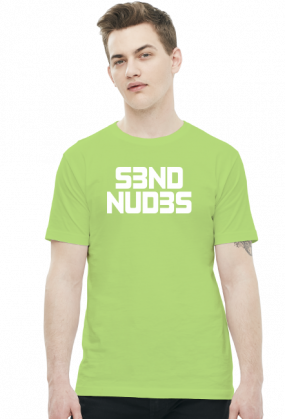 S3ND NUD3S v2 (t-shirt męski) jasna grafika
