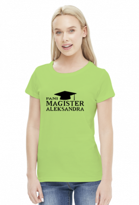 Koszulka Pani Magister z imieniem Aleksandra