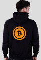 Bluza z kapturem z logiem BitCoin plecy