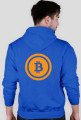 Bluza z kapturem z logiem BitCoin plecy