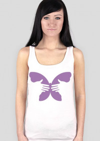 Koszulka na ramiączka motyl