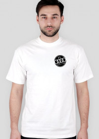 Koszulka B6 Bastion biała. małe logo