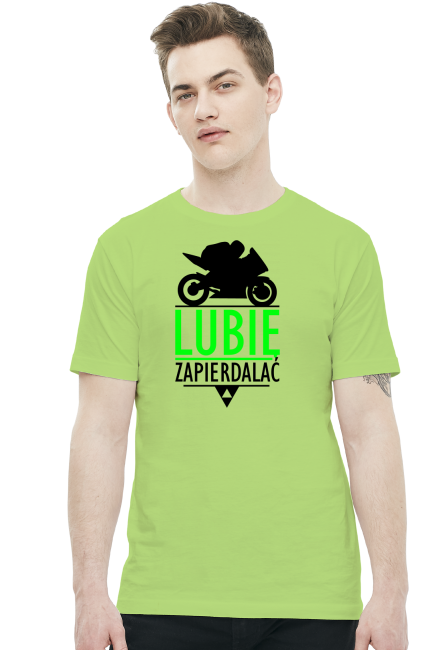 Lubię zapierdalać ścigacz 1 - męska koszulka motocyklowa