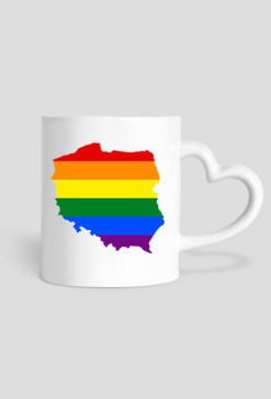 LGBT Polska - kubek serce