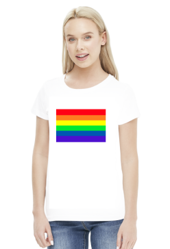 LGBT Flaga - koszulka damska