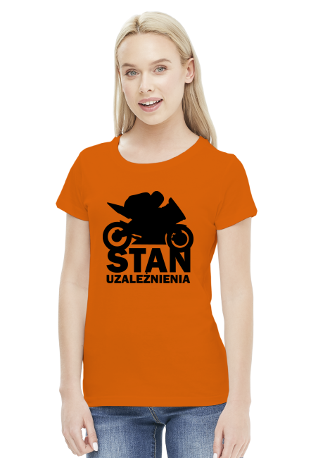 Stan uzależnienia - damska koszulka motocyklowa