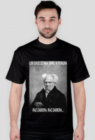 Koszulka Schopenhauer "Los chce ze mną grać w pokera"