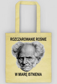Torba zakupowa Schopenhauer "Rozczarowanie rośnie"
