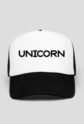 Czapka black&white unicorn
