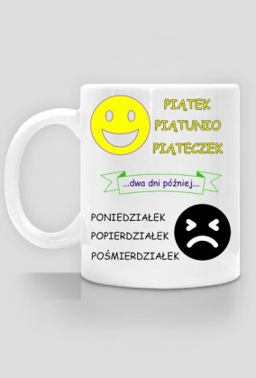Kubek piatek piateczek M330