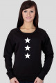 Damska bluza Made with love nadruk gwiazdy