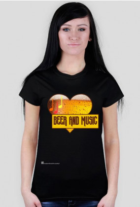 Piwo Beer Music 8 B - koszulka damska