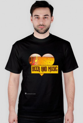 Piwo Beer Music 8 B - koszulka męska