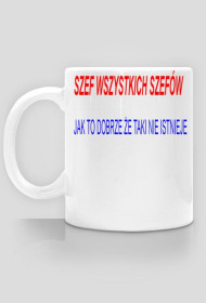 BIAŁY KUBEK DLA SZEFA