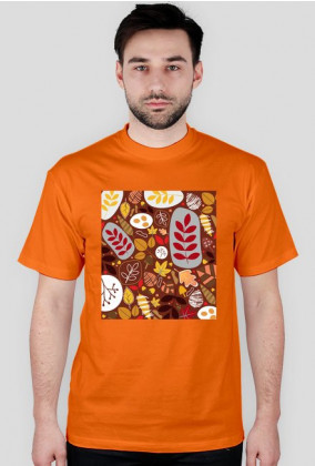 Jesienny t-shirt męski