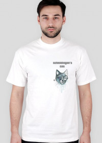 Kot Schrödingera (męski T-shirt)