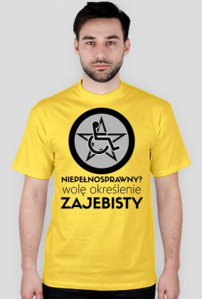 Koszulka męska - Niepełnosprawny?