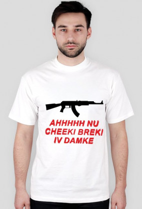 Cheeki Breeki with weapon