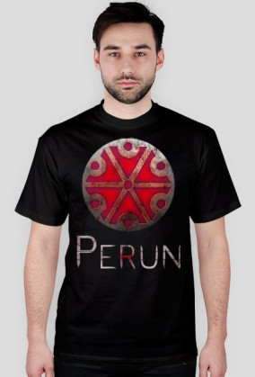 Perun steel shield t-shirt men