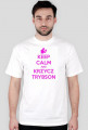 KEEP CALM AND KRZYCZ TRYBSON - BIAŁO-RÓŻOWA