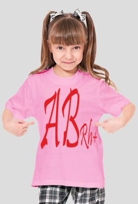 AB+ - t-shirt dziewczynka