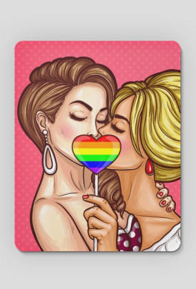 Podkładka pod myszkę Pop-art girls couple