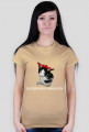 Szczęśliwego meowleen (T-SHIRT Damski)