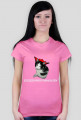 Szczęśliwego meowleen (T-SHIRT Damski)