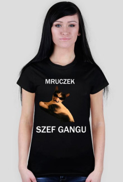 Mruczek Szef Gangu (T-shirt damski)