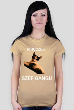 Mruczek Szef Gangu (T-shirt damski)