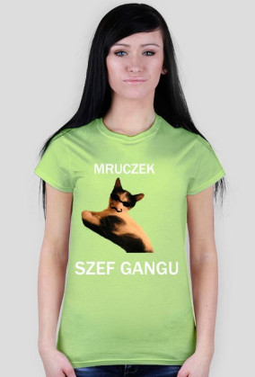 Mruczek Szef Gangu (T-shirt damski)
